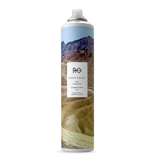 6.3 ounce can of R+Co Death Valley Dry Shampoo