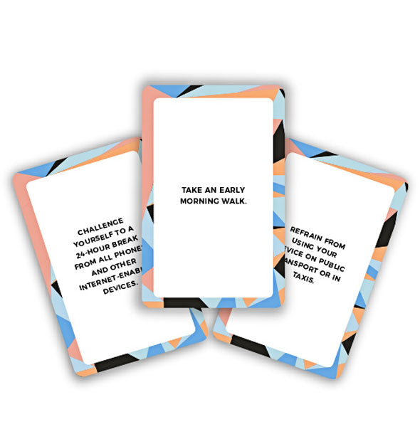 Samples from the Digital Detox card deck