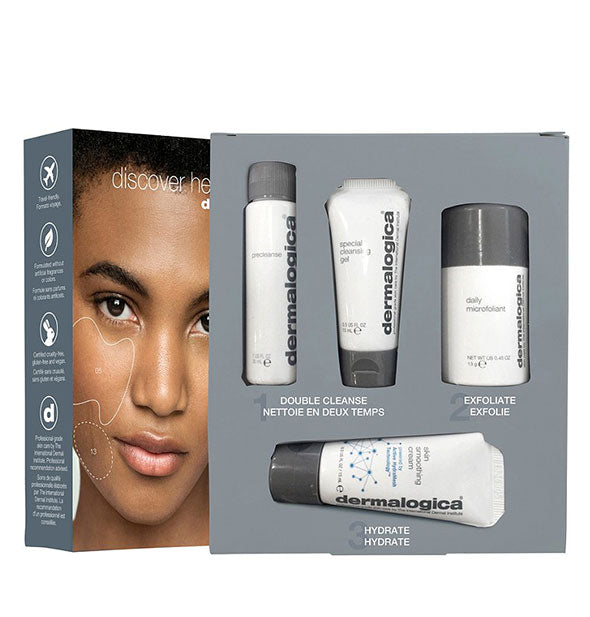 Contents of the Dermalogica Discover Healthy Skin kit