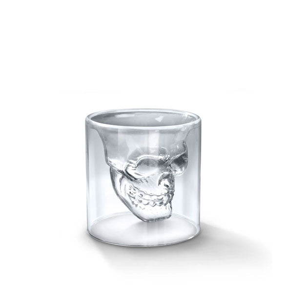 Clear skull shot glass