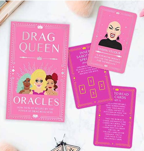 Pack of Drag Queen Oracles with several cards removed