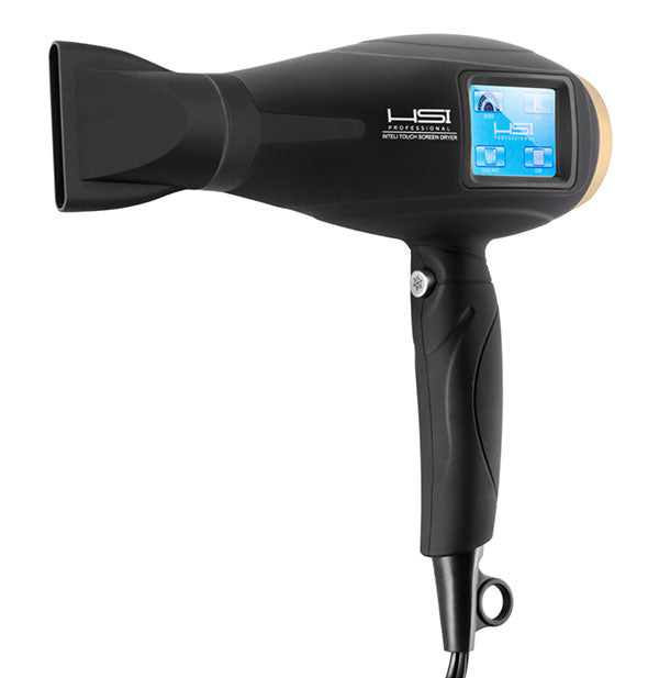 Black HSI hair dryer with digital screen display