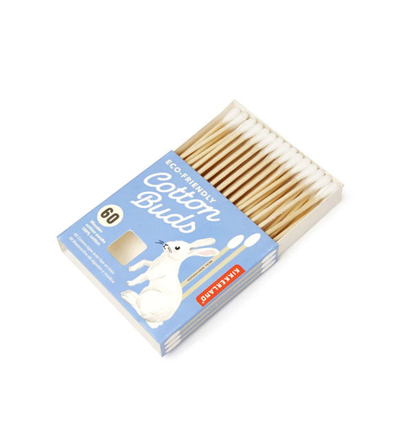 Open pack of 60 Eco-Friendly Wooden Cotton Buds