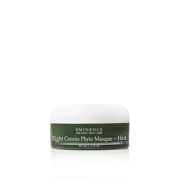 2 ounce pot of Eminence Organic Skin Care Eight Greens Phyto Masque – Hot