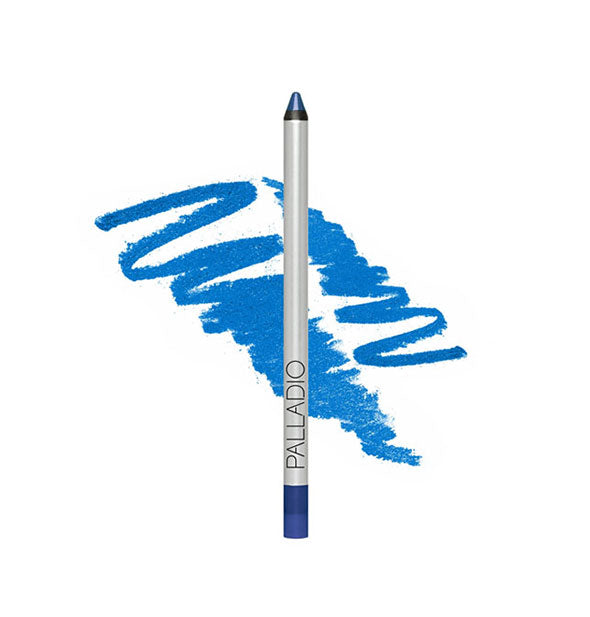 Palladio liner pencil in blue with sample drawing behind