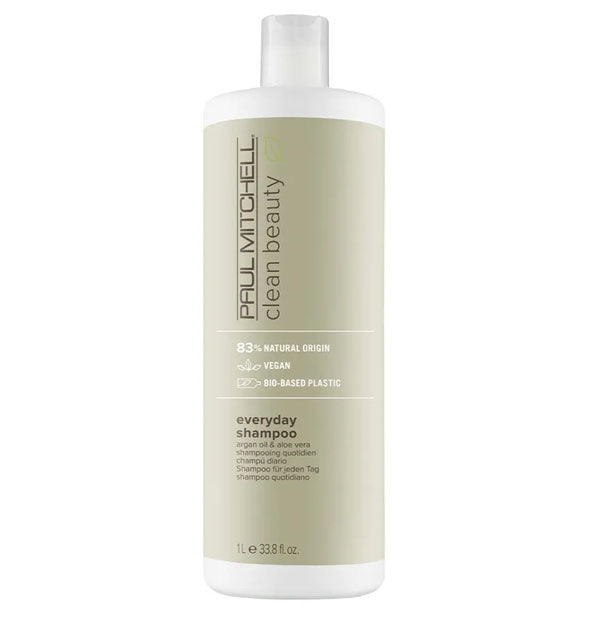 33.8 ounce bottle of Paul Mitchell Clean Beauty Everyday Shampoo