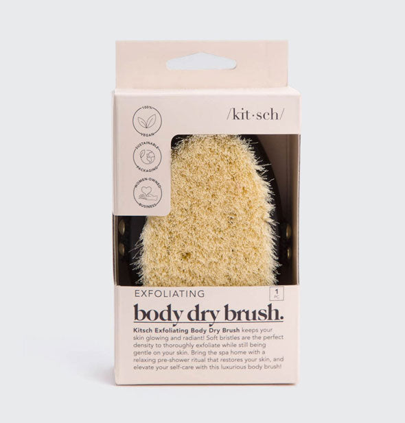 Exfoliating Body Dry Brush by Kitsch in packaging