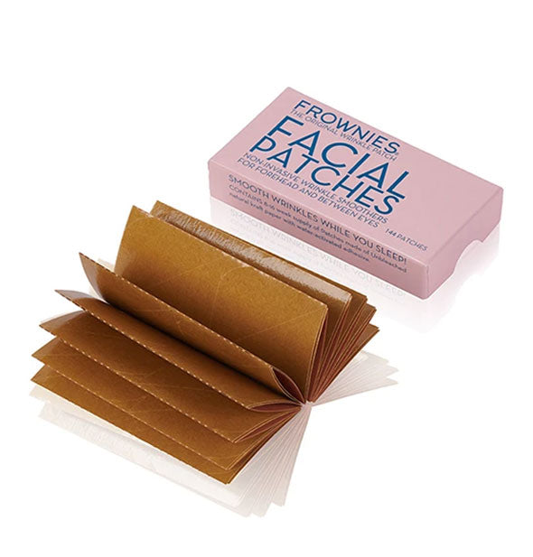 Pack of Frownies Facial Patches with contents shown