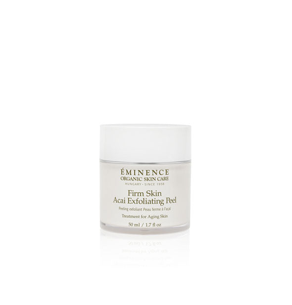 1.7 ounce pot of Eminence Organic Skin Care Firm Skin Acai Exfoliating Peel