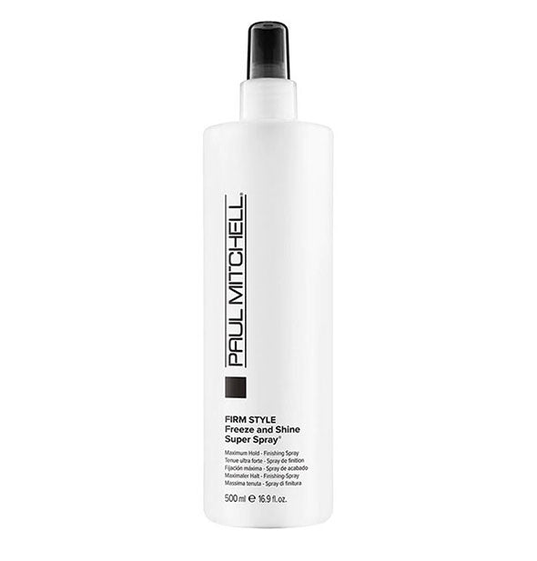 16.9 ounce bottle of Paul Mitchell Firm Style Freeze and Shine Super Spray