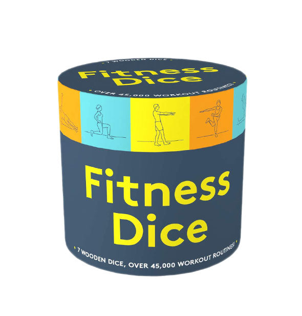 Circular container of Fitness Dice
