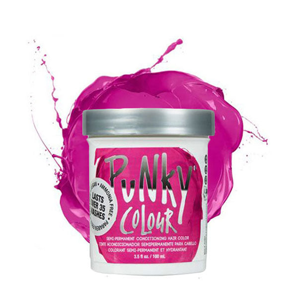 Fuchsia Punky Colour hair dye container with color splotch