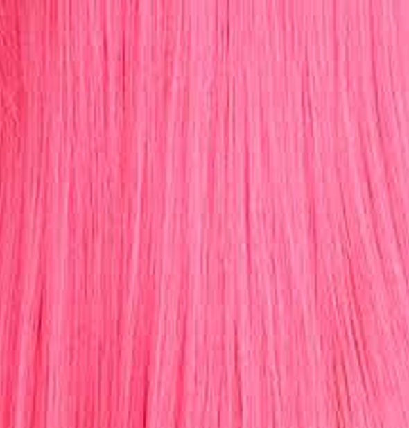 Closeup of pink hair