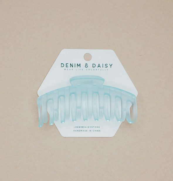 Frosted blue claw clip by Denim & Daisy