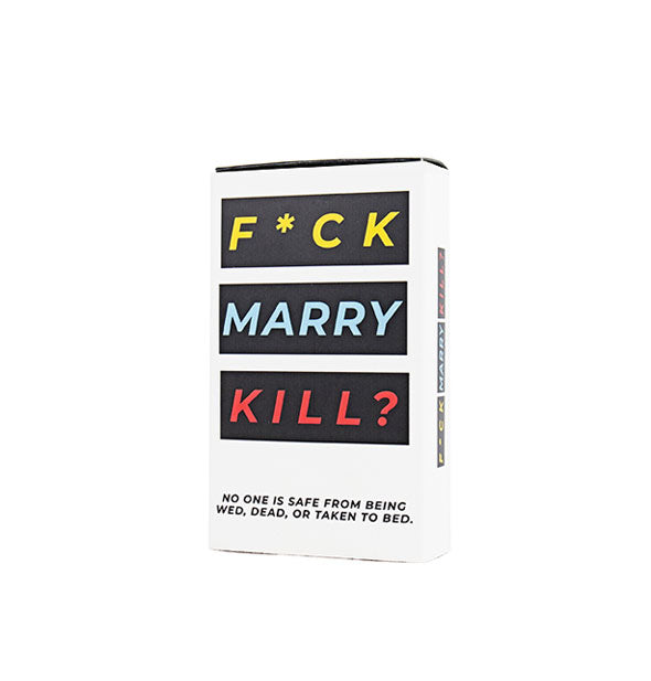 Black and white F*ck Marry Kill? card game box