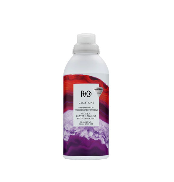 5.7 ounce bottle of R+Co Gemstone Pre-Shampoo Color Protect Masque