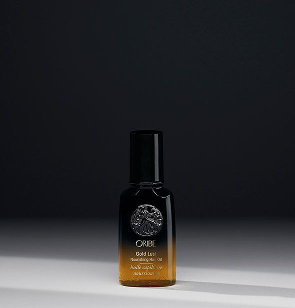 1.7 ounce black and gold bottle of Oribe Gold Lust Nourishing Hair Oil
