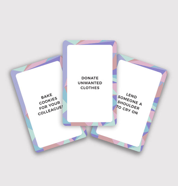 Sample cards from the Good Karma deck