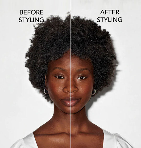 Hair before and after using Bumble and bumble Hairdresser's Invisible Oil Ultra Rich Conditioner