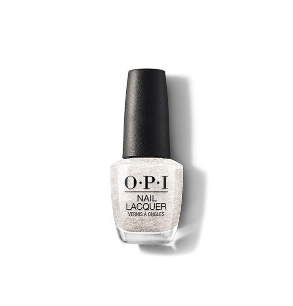 Bottle of shimmery white OPI Nail Lacquer