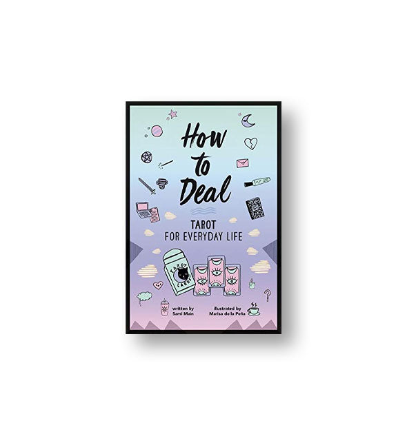 How to Deal: Tarot for Everyday Life card box with pastel illustrations