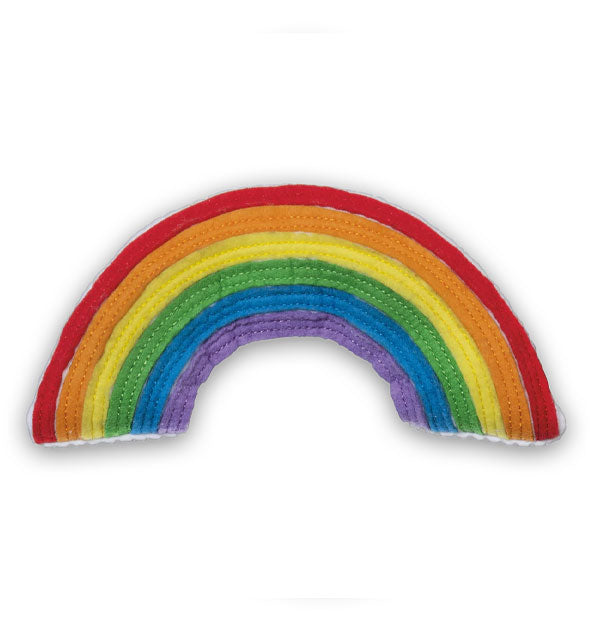 Plush rainbow pillow pad