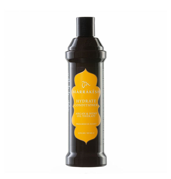 12 ounce bottle of Dreamsicle scent Marrakesh Hydrate Argan & Hemp Oil Therapy Daily Conditioner