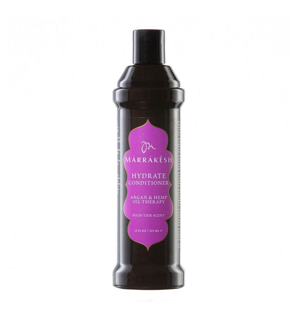 12 ounce bottle of High Tide scent Marrakesh Hydrate Argan & Hemp Oil Therapy Daily Conditioner