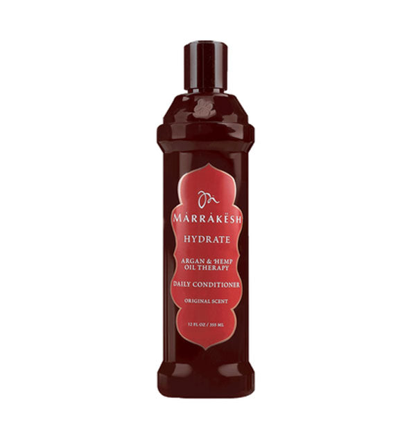 12 ounce bottle of Original Scent Marrakesh Hydrate Argan & Hemp Oil Therapy Daily Conditioner