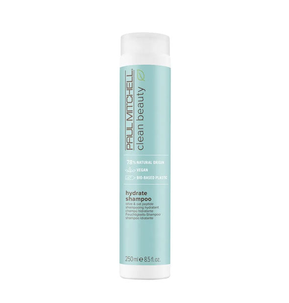 8.5 ounce bottle of Paul Mitchell Clean Beauty Hydrate Shampoo