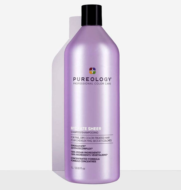 33.8 ounce bottle of Pureology Hydrate Sheer Shampoo