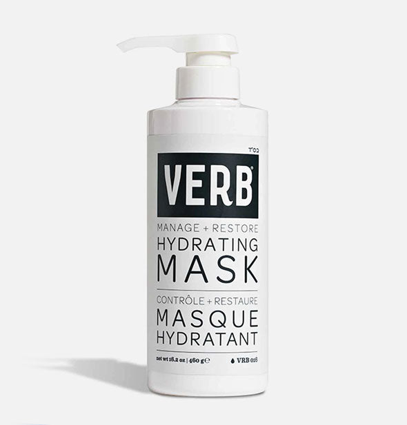 16 ounce bottle of Verb Hydrating Mask with pump nozzle