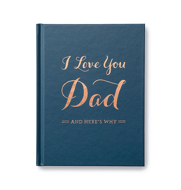 Blue hardcover of I Love You Dad (And Here's Why)