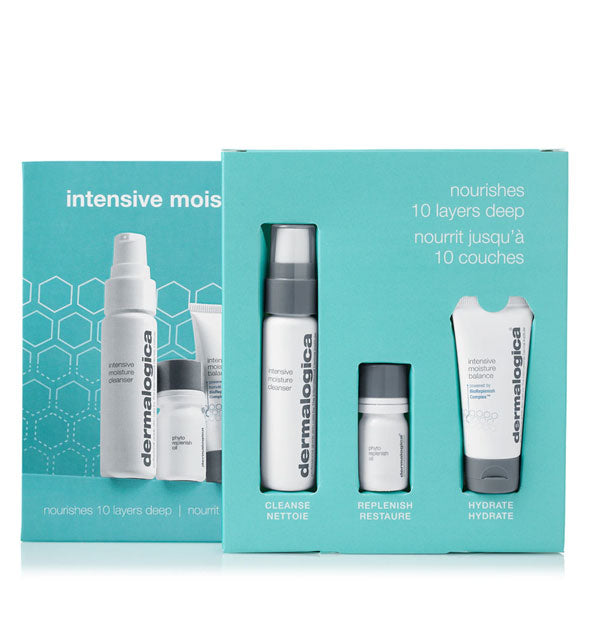Contents of the Dermalogica Intensive Moisture Trio kit