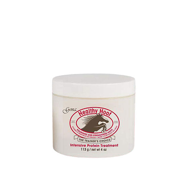 4 ounce tub of Healthy Hoof Intensive Protein Treatment