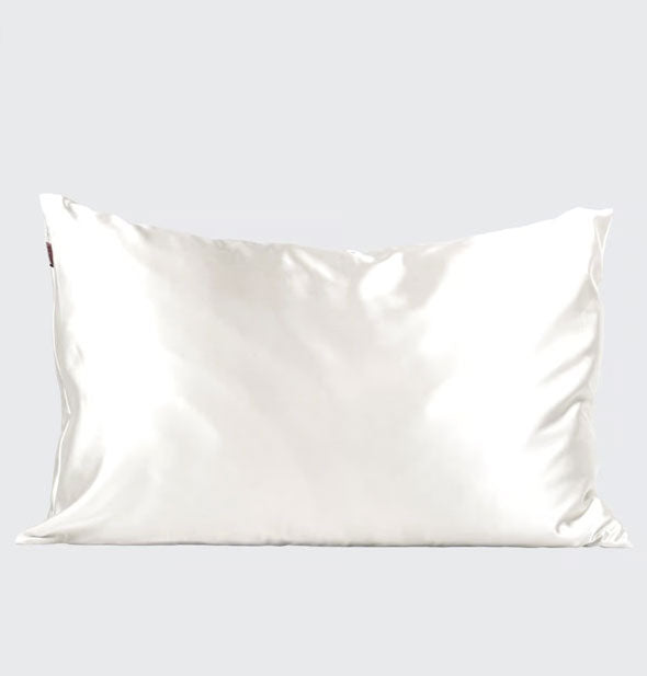 Ivory white satin pillowcase