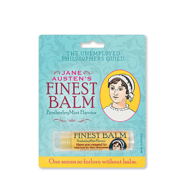 Jane Austen's Finest Lip Balm by The Unemployed Philosophers Guild on decorative blister card