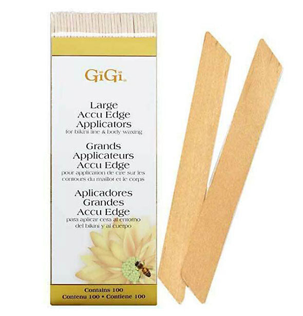 Pack of GiGi Large Accu Edge Applicators for body waxing