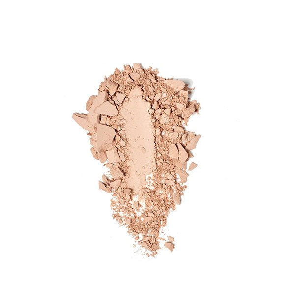 Crushed makeup powder in an ivory shade