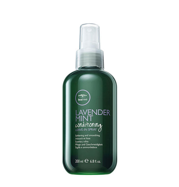 Green 6.8 ounce bottle of Paul Mitchell Tea Tree Lavender Mint Conditioning Leave-In Spray