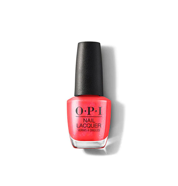 Bottle of bright red OPI Nail Lacquer