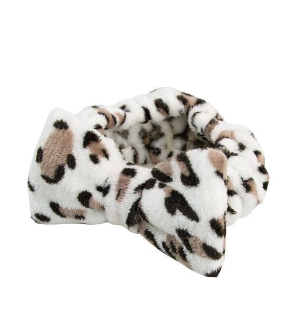 The Vintage Cosmetic Co. - Makeup Headband: Peggy Leopard Print