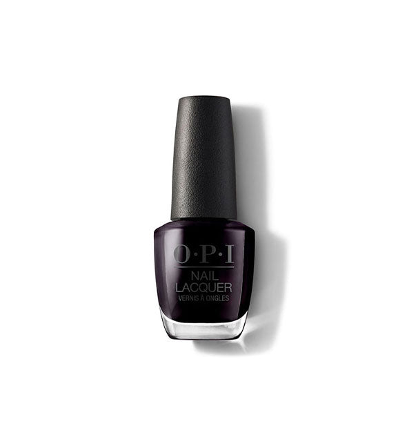Bottle of black OPI Nail Lacquer