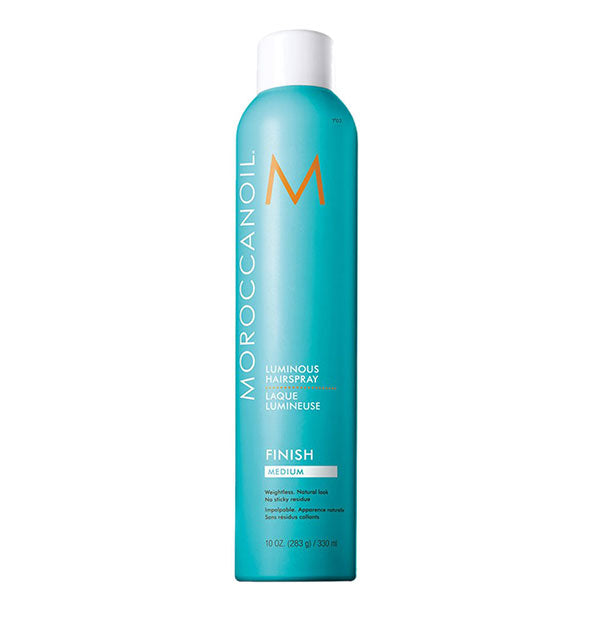 10 ounce can of Moroccanoil Luminous Hairspray: Medium hold