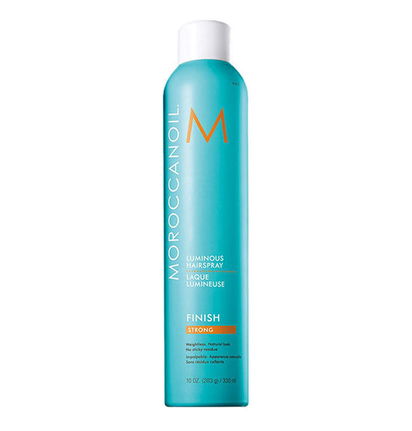 10 ounce can of Moroccanoil Luminous Hairspray: Strong hold