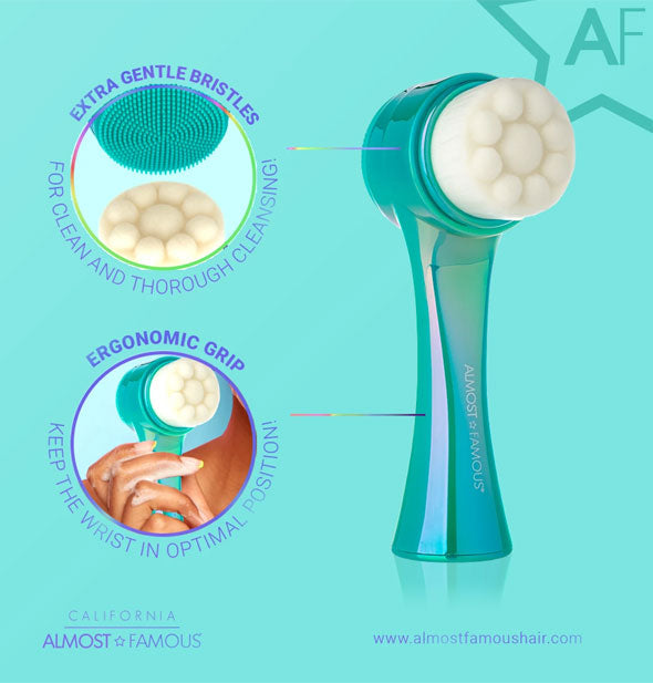 Details and benefits of the Almost Famous Clean Freak face brush