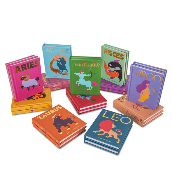 Collection of zodiac books by Stella Andromeda