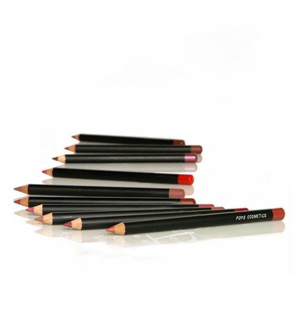 Collection of Pops Cosmetics lip liner pencils