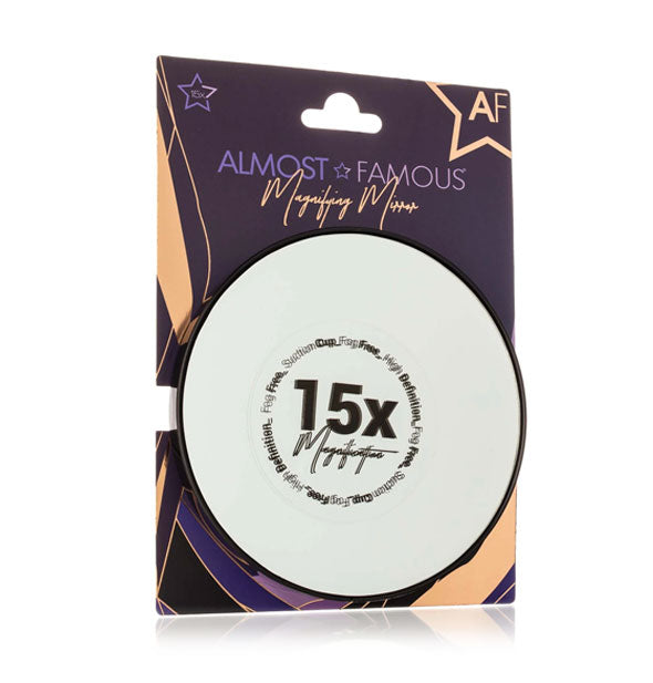 Almost Famous 15x Magnifying Mirror on blister card