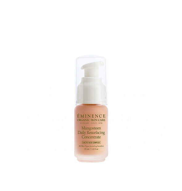 1.2 ounce bottle of Eminence Organic Skin Care Mangosteen Daily Resurfacing Concentrate